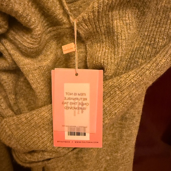 Cult Gaia Zennie Off-Shoulder Green Dress - Picture 3 of 4